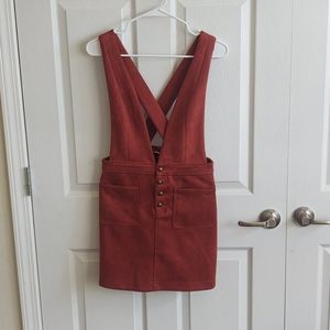 V-neck overall dress